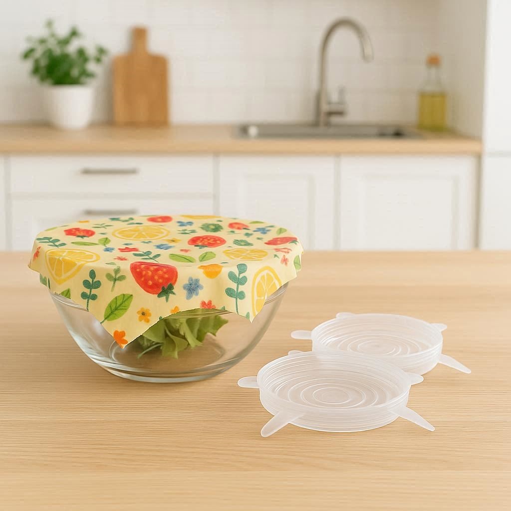 Eine wiederverwendbare Alternative zu Frischhaltefolie aus Bienenwachs.