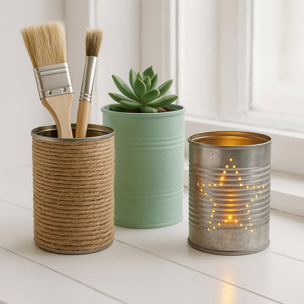 Kreative Ideen für Konservendosen Upcycling.