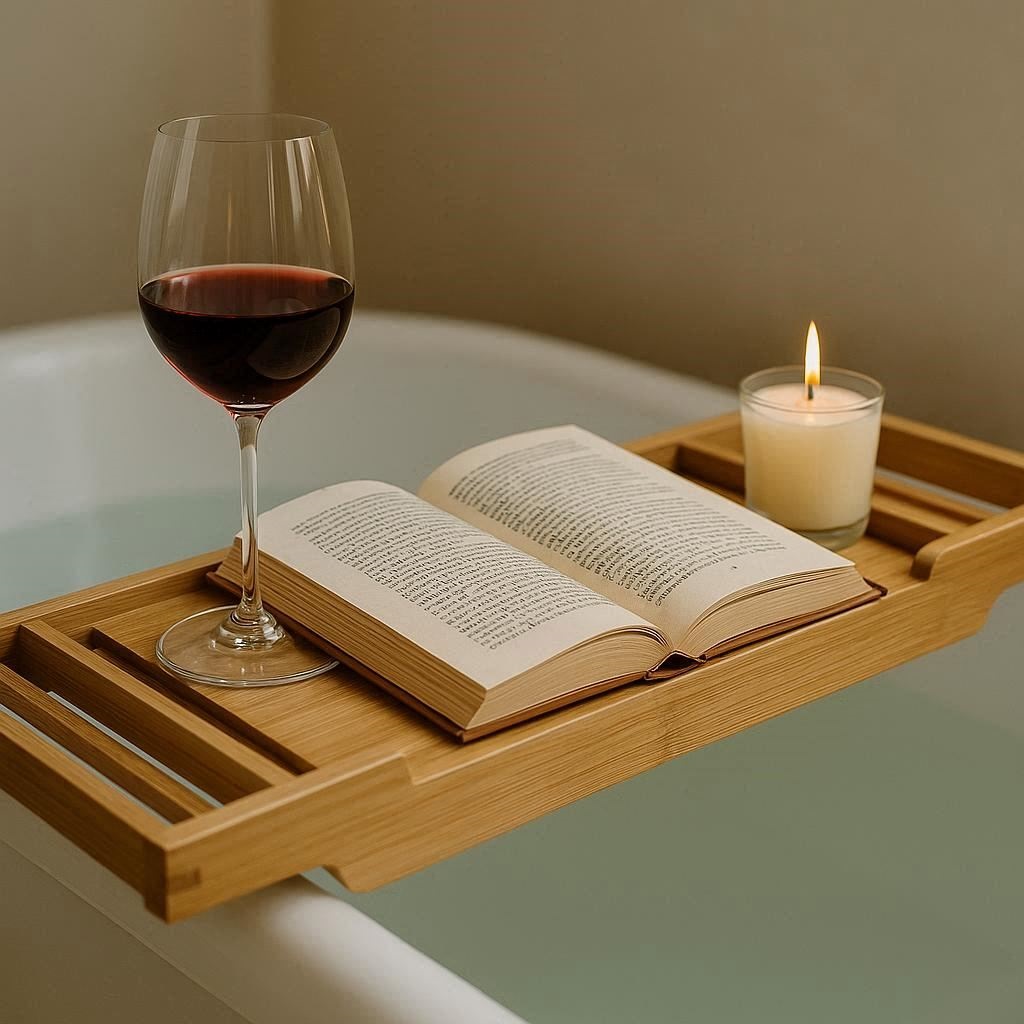 Nachhaltige Badewannenablagen im Vergleich: Die besten, ausziehbaren Caddies aus Bambus und Holz für ein luxuriöses Badezimmer.