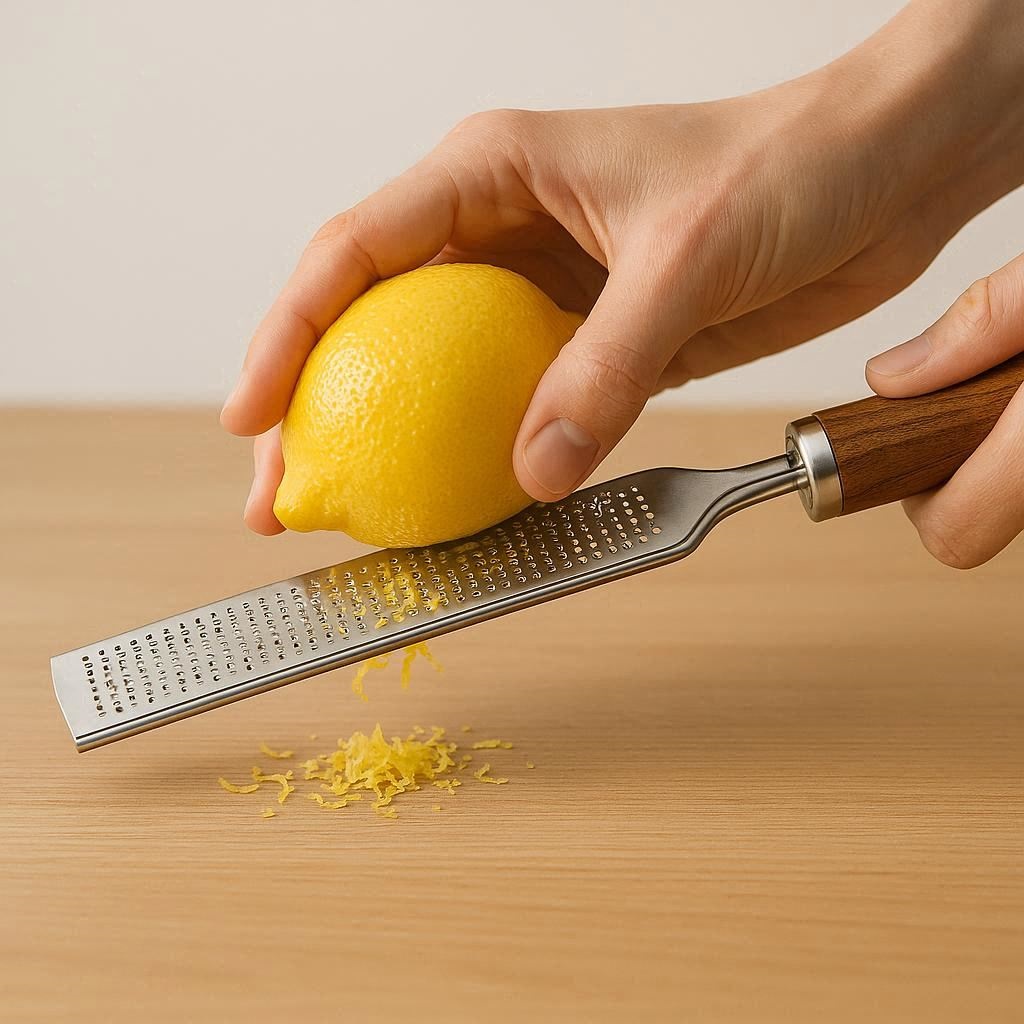 Nachhaltige Küchenreiben im Vergleich: Die besten, rostfreien Reiben aus Edelstahl mit Holzgriffen für Zitrusfrüchte und Gewürze.