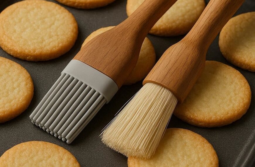 Nachhaltige Backpinsel im Vergleich: Die besten Modelle aus hitzebeständigem Platin-Silikon und Massivholz für eine hygienische Backküche.