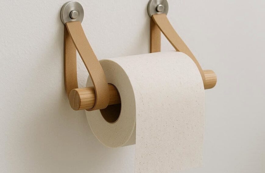 Nachhaltige Toilettenpapierhalter im Vergleich: Die besten Halter aus Massivholz, Edelstahl und Leder für ein modernes, rostfreies Bad.