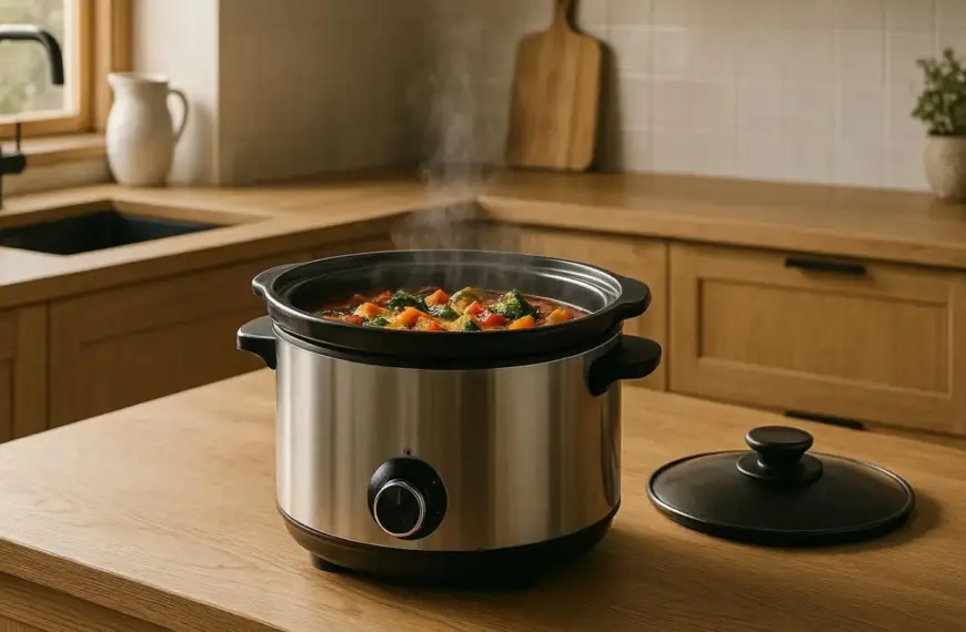 nachhaltige Schongarer im Vergleich: Der Testsieger mit Keramik-Innentopf ohne Teflon und PFAS für gesundes Langzeitgaren.