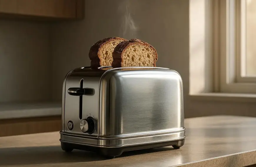 nachhaltige Toaster im Vergleich: Ein langlebiges Modell aus Edelstahl für ein schadstofffreies Frühstück.